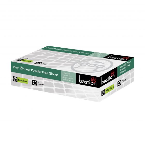Bastion Vinyl Gloves Clear Powder Free - (Carton/1000) - Image 4