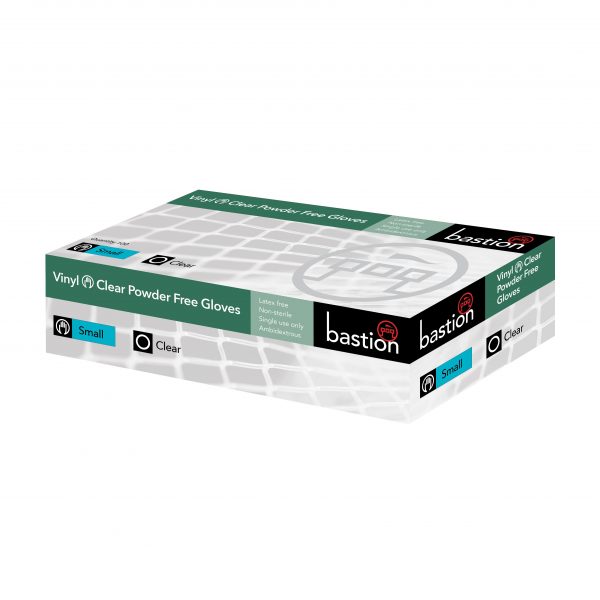 Bastion Vinyl Gloves Clear Powder Free - (Carton/1000) - Image 5