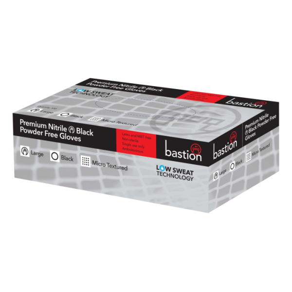 Premium Nitrile Black Powder Free Gloves Micro Textured