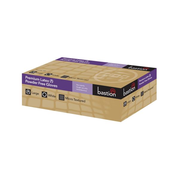 Powder Free White Latex Gloves - Carton/1000